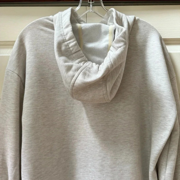 Athleta Modal Mala Hoodie Dress Heathered Oatmeal Size Small - Picture 7 of 12